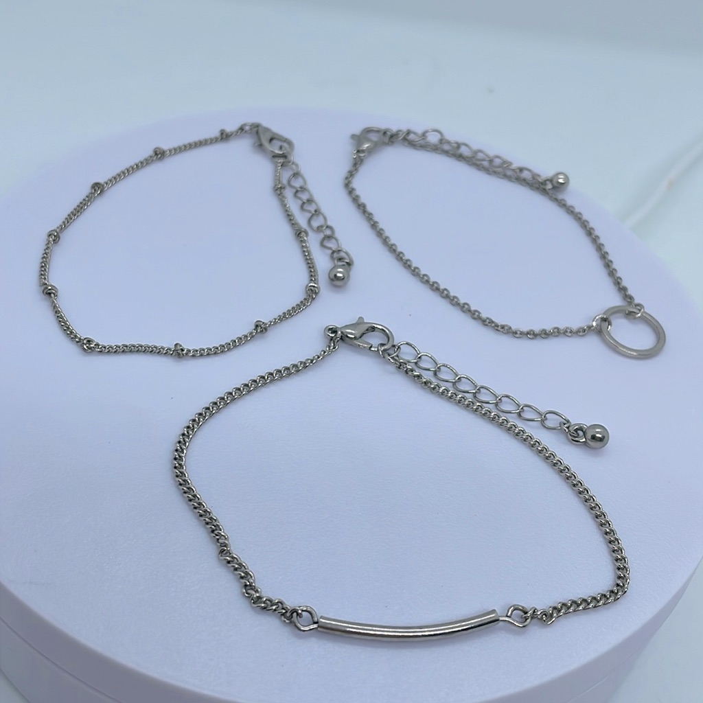Bracelets Silver Tone